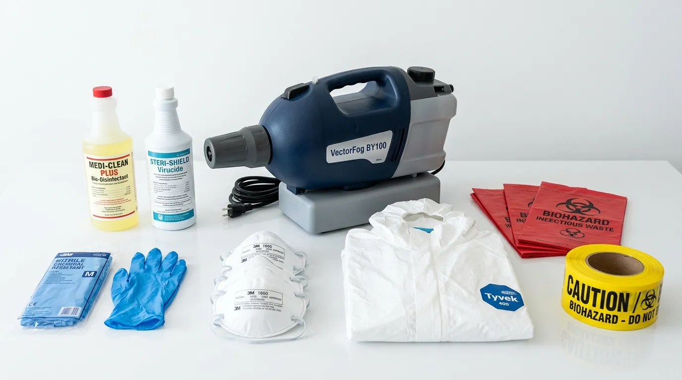 Professional biohazard remediation crew working in The Bronx